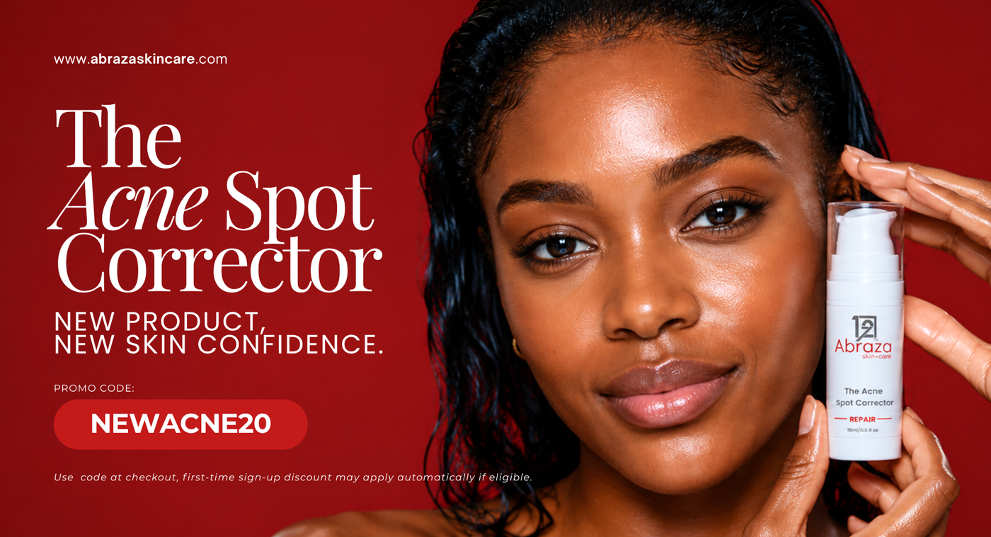 Abraza The New Acne Corrector treatment product designed to target active breakouts, calm visible redness, and support clearer-looking skin.