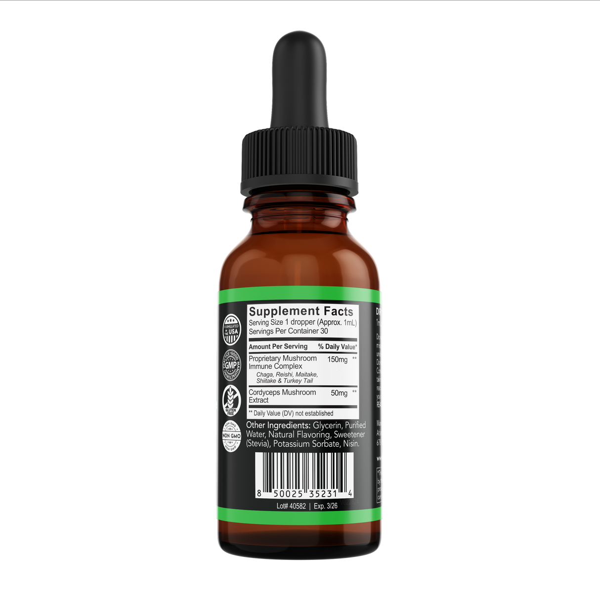 Mushroom Six Complex Blend Drops Nature's Miracle Booster