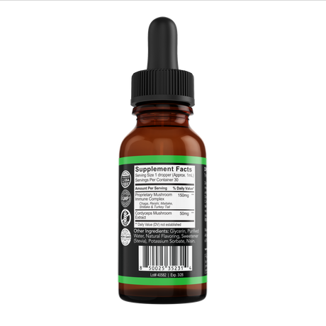Mushroom Six Complex Blend Drops Nature's Miracle Booster